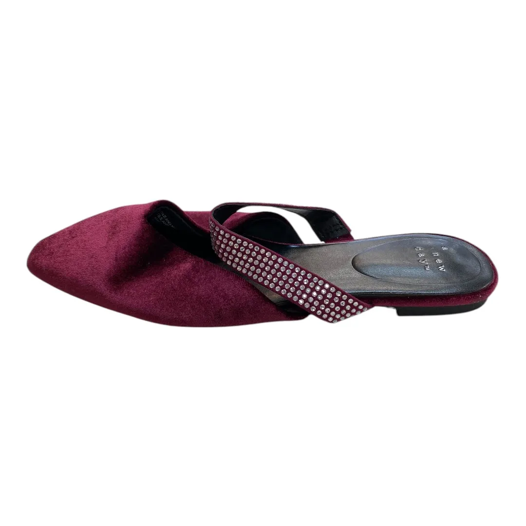Island Glow Shoes Flats By A New Day In Purple, Size:7
