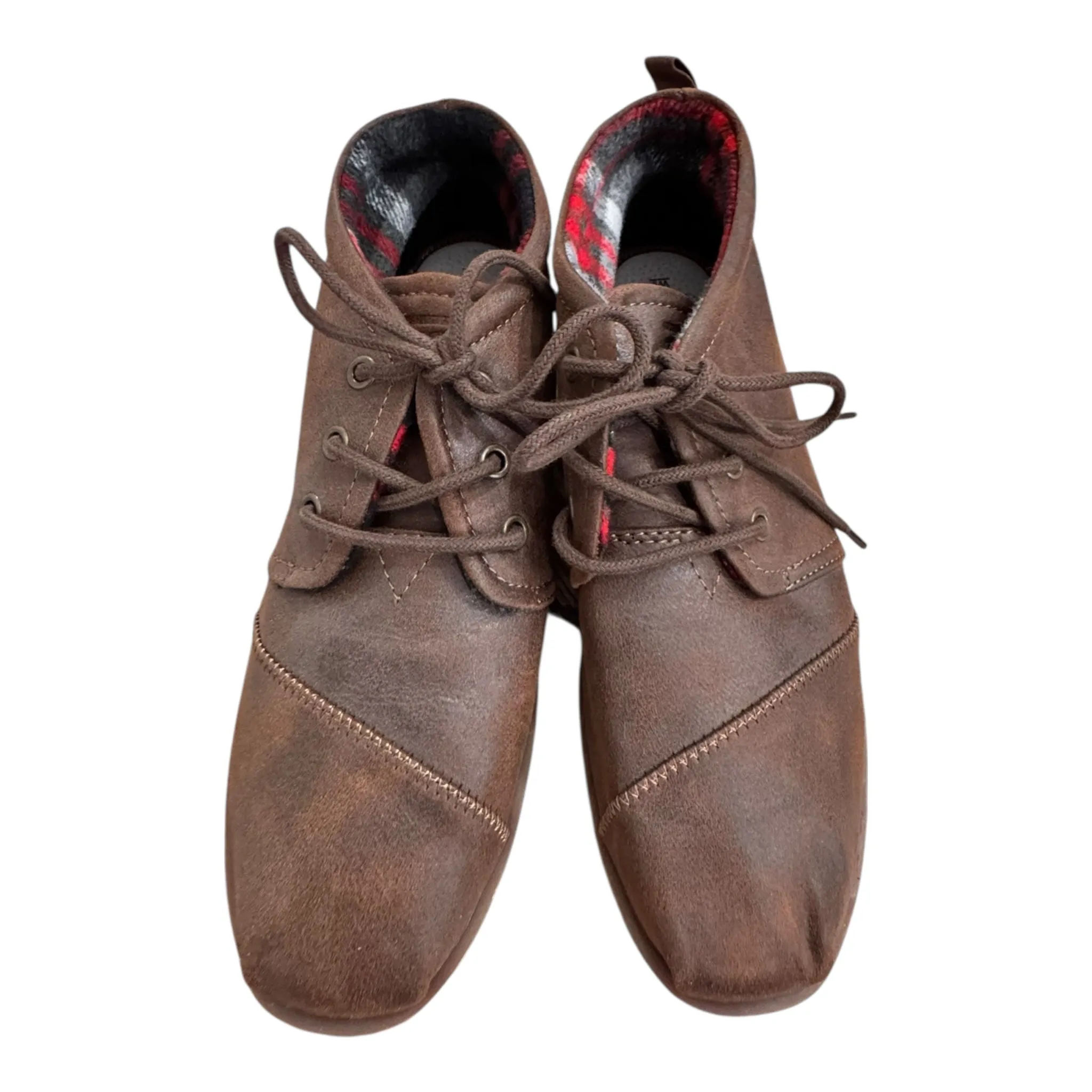 High Glow Shoes Flats By Bobs In Brown, Size:9