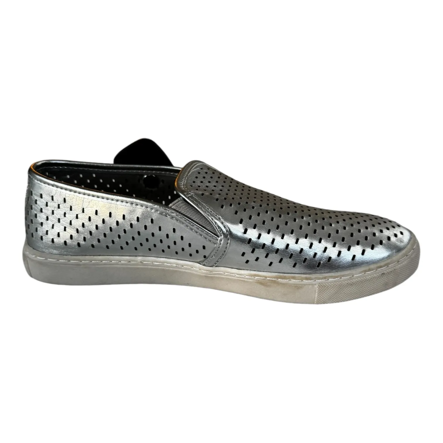 Shoes Flats By Brash In Silver, Size: 10 Comfortable Wear Street Path