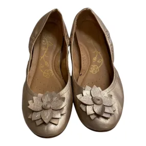 Shoes Flats By Mootsies Tootsies In Gold, Size:10 Party Step