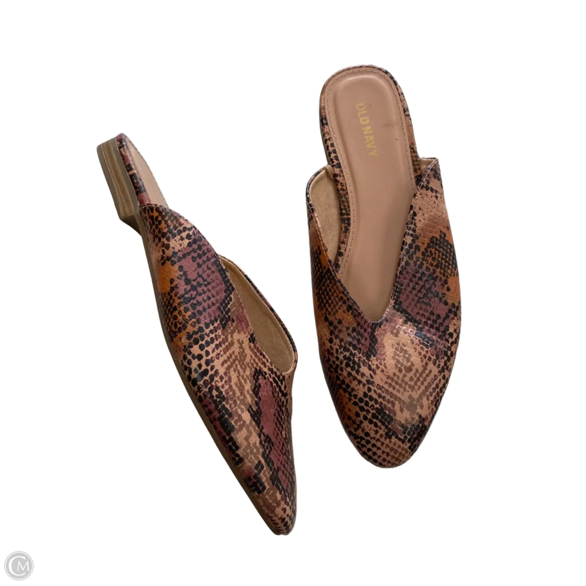 Trek Easy Shoes Flats By Old Navy In Snakeskin Print, Size: 7