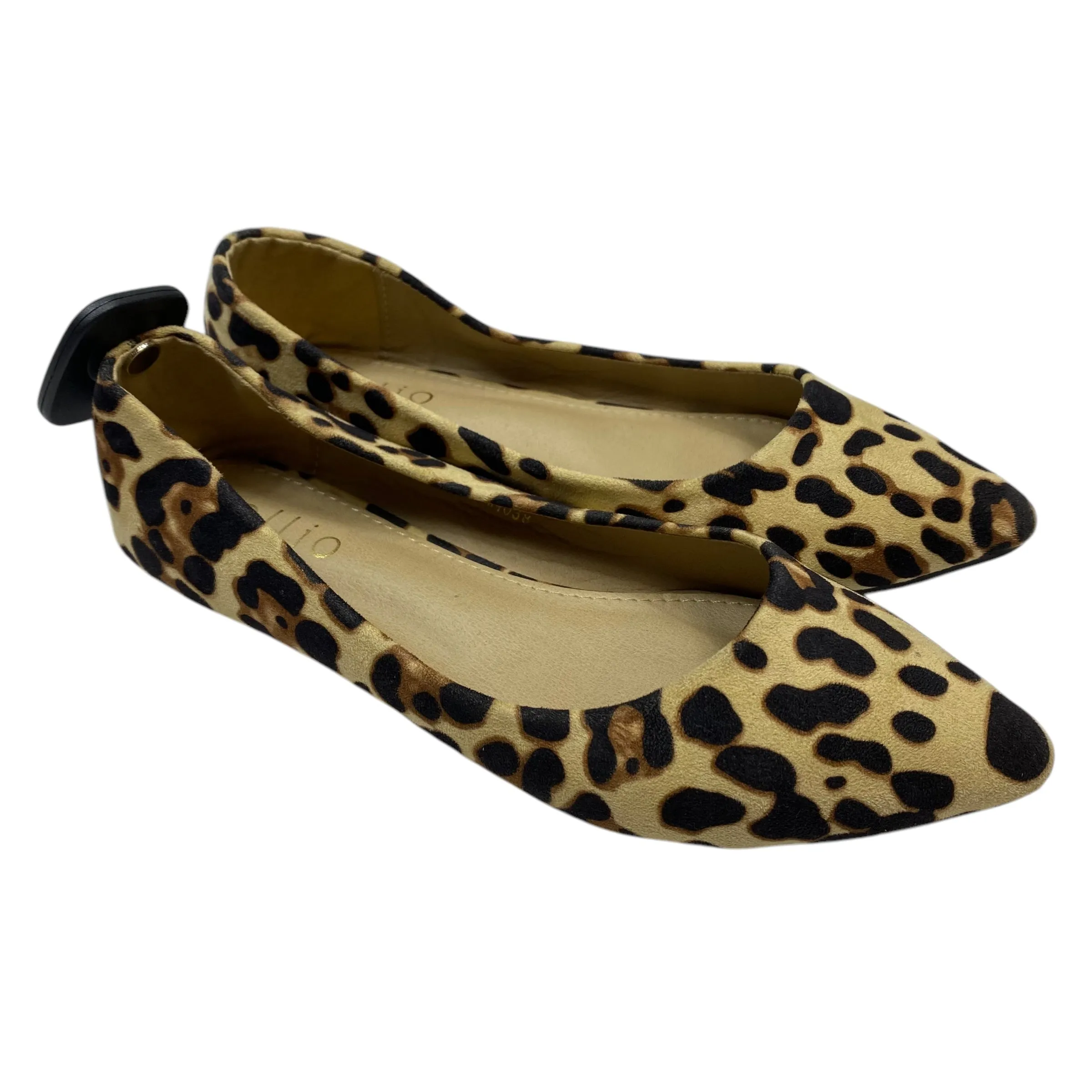 Waterproof Design Quick Drying Shoes Flats By Ollio In Animal Print, Size: 7.5