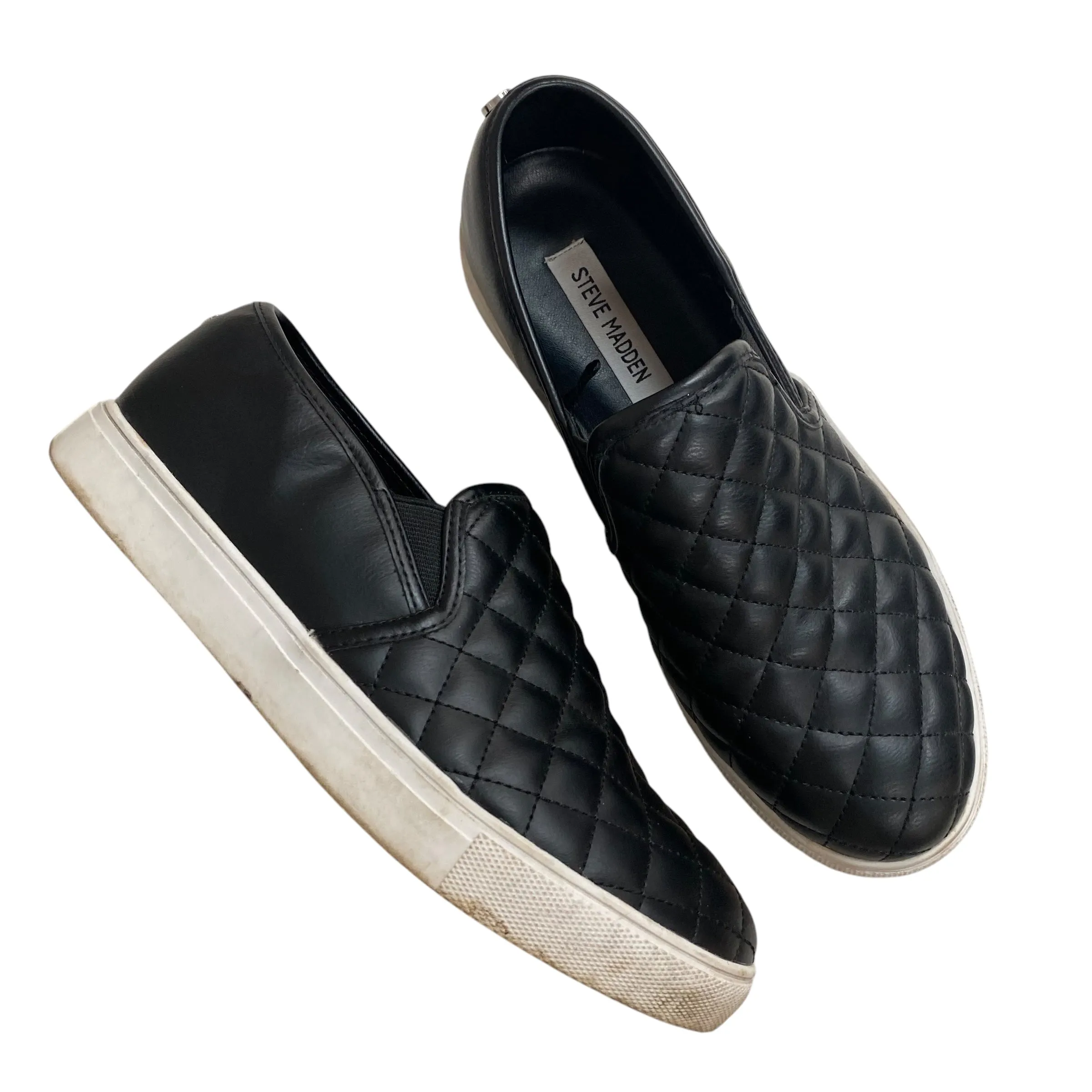 Lightweight Cushioning Shoes Flats By Steve Madden In Black, Size:9