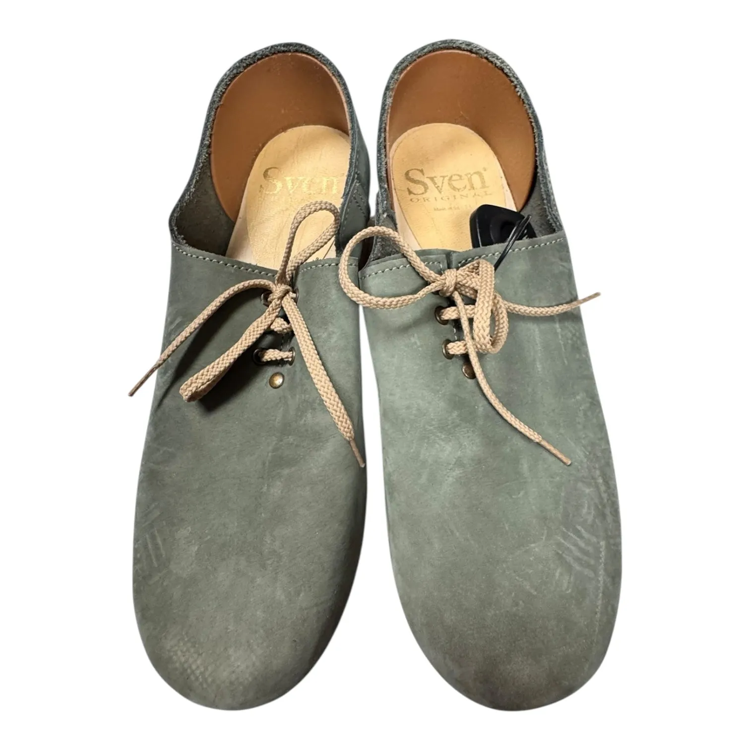 Shoes Flats By SVEN In Green, Size:8.5 Lagoon Mood flexible shoes