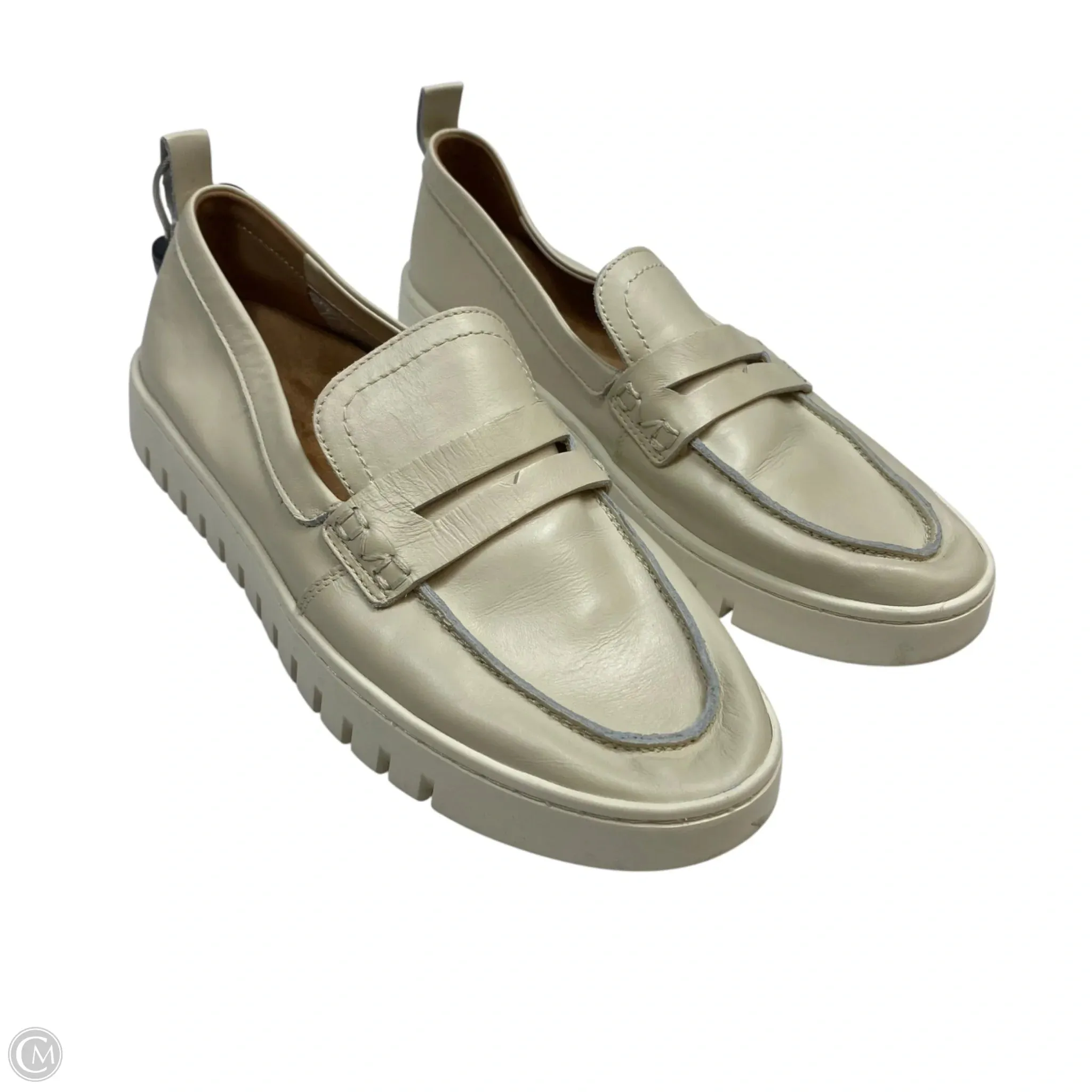 Foot-Friendly Shoes Fashionable Shoes Flats By Vionic In Cream, Size: 8