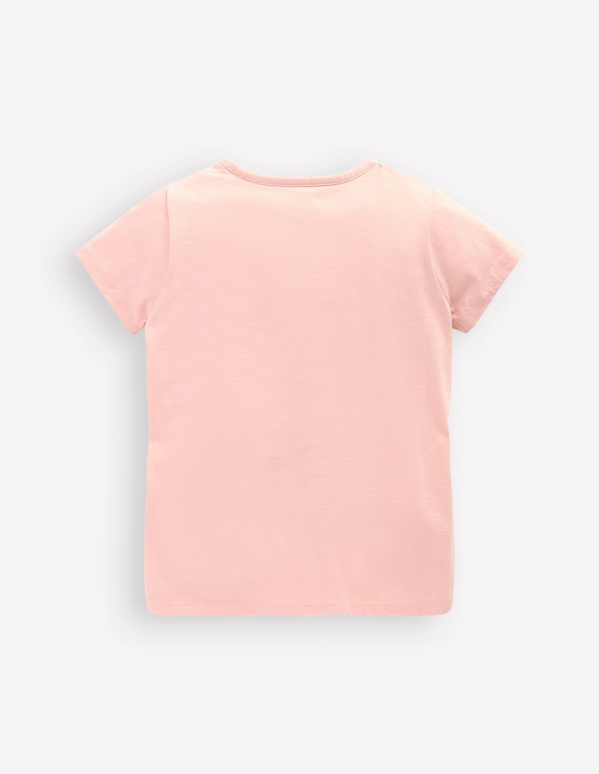 Comfortable apparel Classic timelessness Short Sleeve Appliqu?? T-shirt-Chalk Pink Mermaid