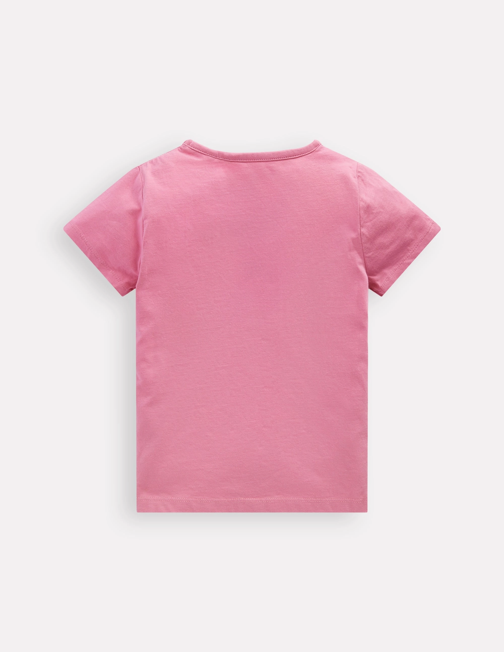 Short Sleeve Appliqu?? T-shirt-Formica Pink Stationary Pets Chic Vibes