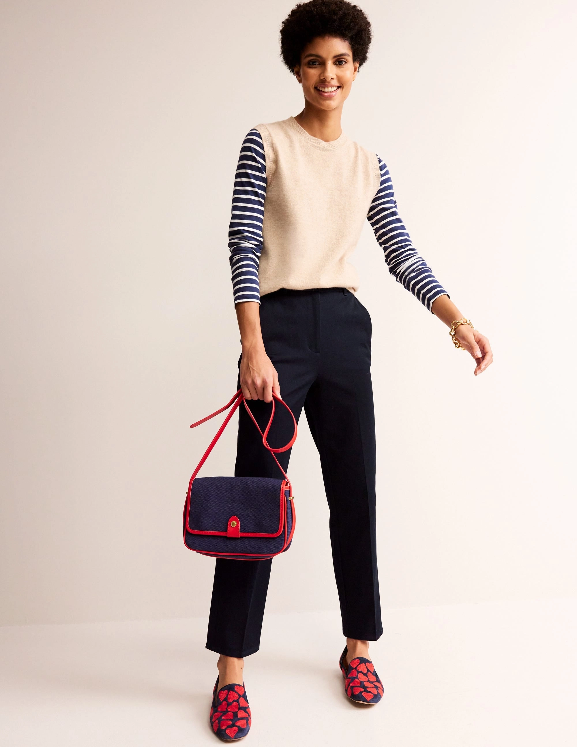 Kew Bi-Stretch Trousers-Navy Temperature Regulating Fabric