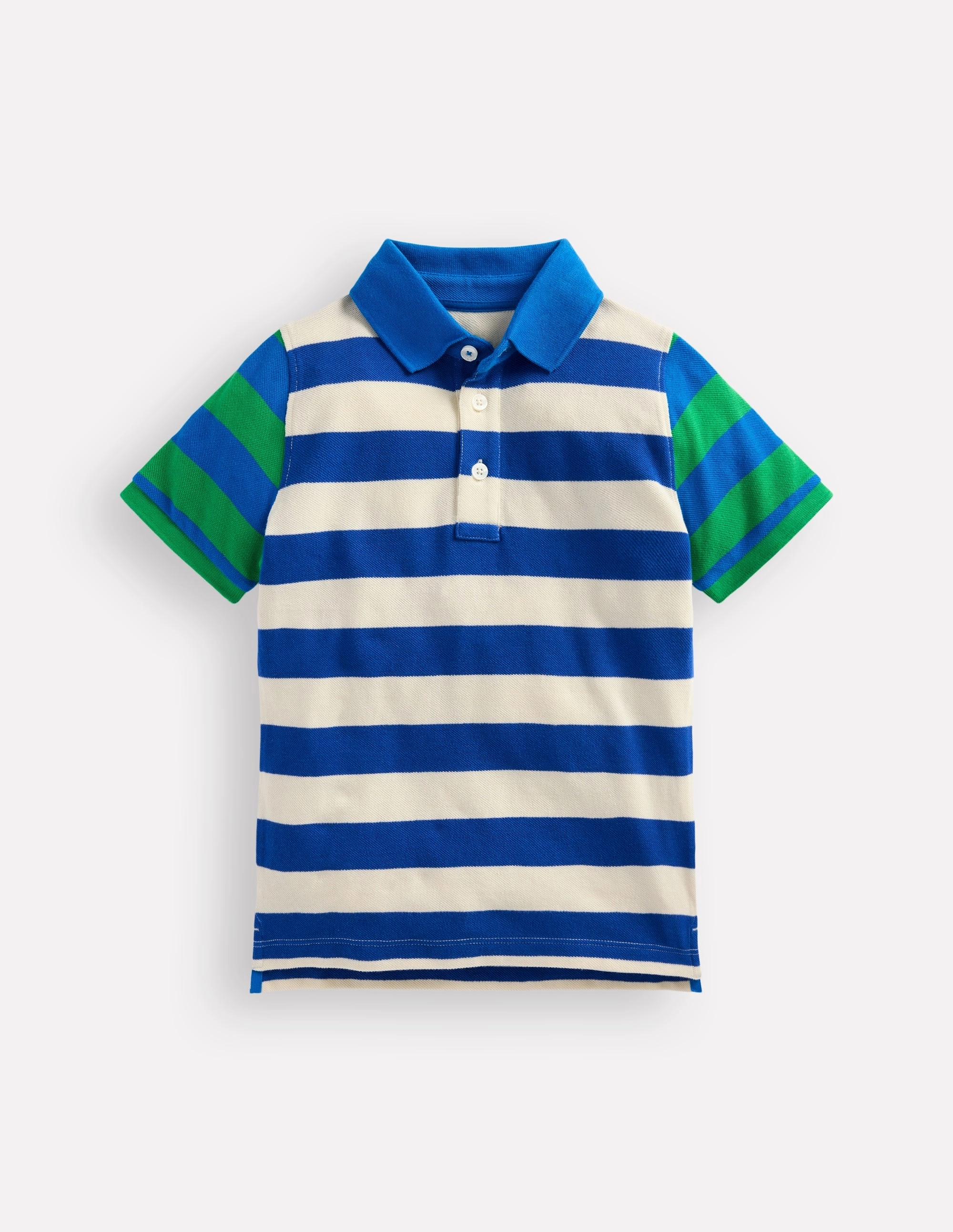 Piqu?? Polo Shirt-Sapling Green/ Kingfisher Blue AntiStaticFinish
