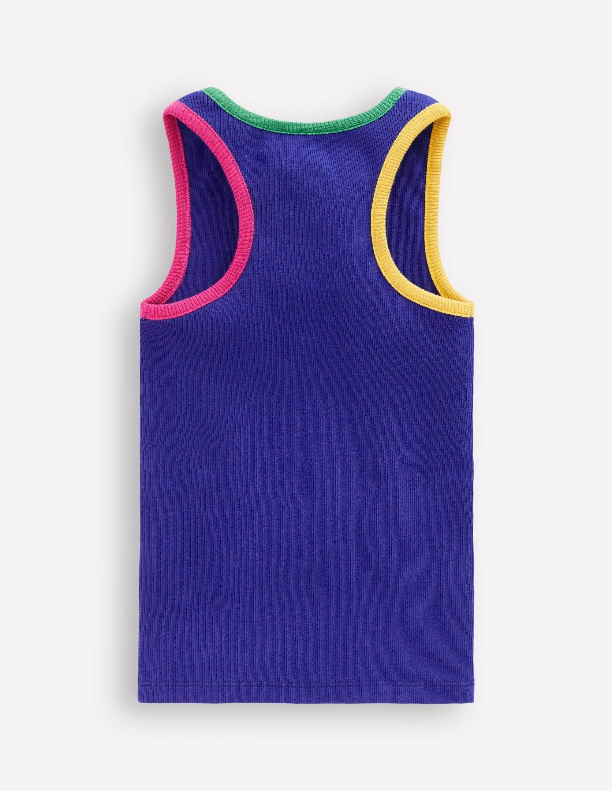 Racerback Ribbed Vest-Bright Blue Effortless Wearable