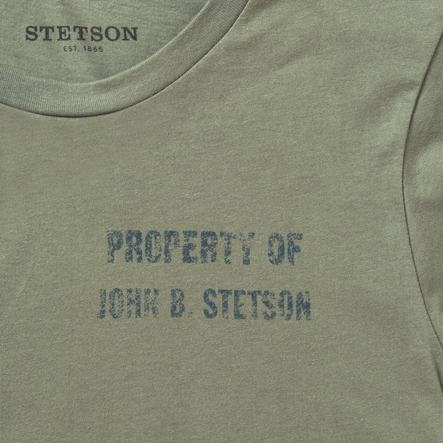 Property Of John B Stetson Tee Sophisticated Elegance