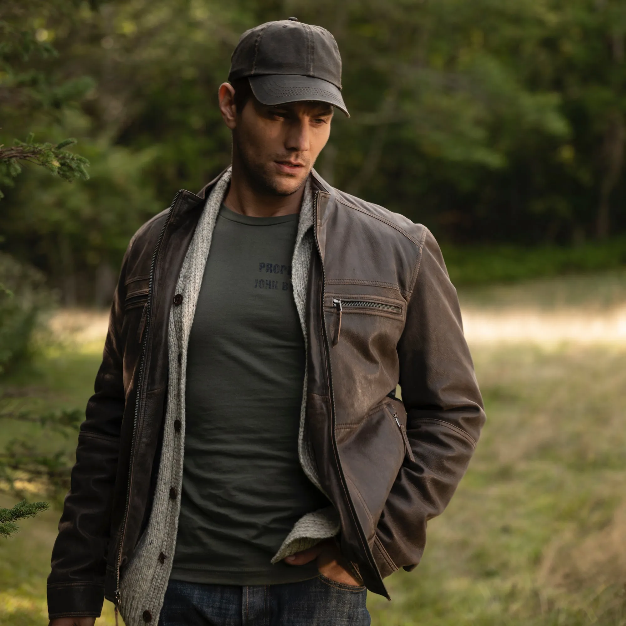 Property Of John B Stetson Tee Multipurpose Layering Fabric Tuckable Hem