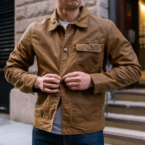 Toothbrush Waxed Canvas Field Jacket | Khaki