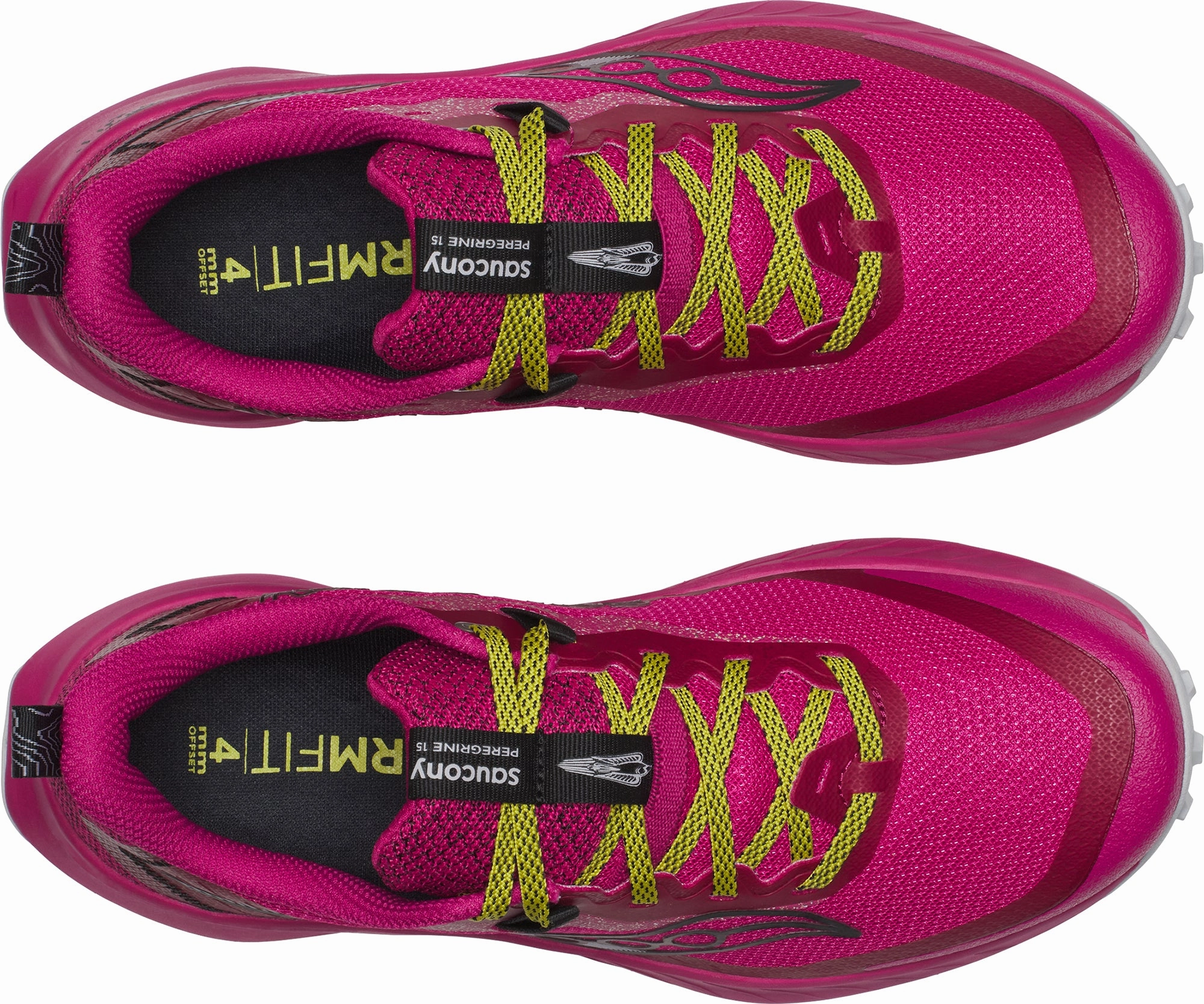 Saucony Peregrine 15 Womens Running Shoes - Pink rubber - outsole - traction shoes