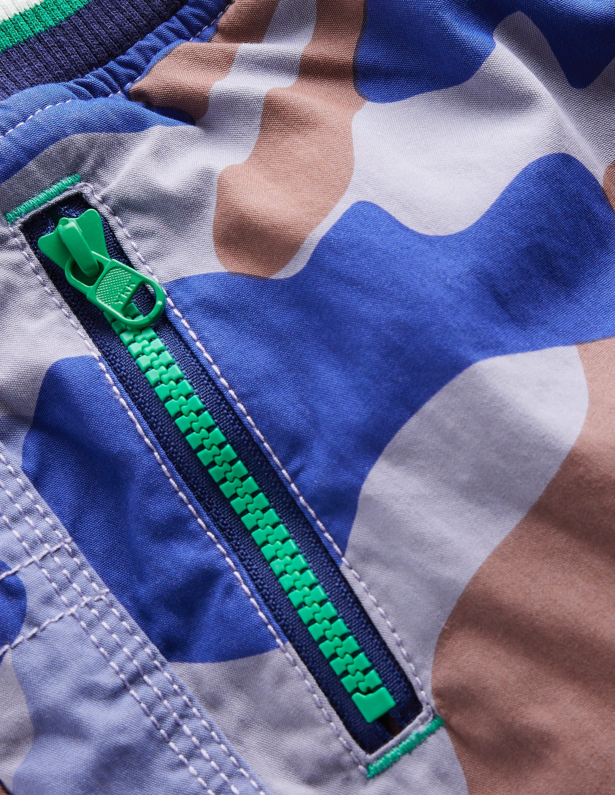 All-Day Wear Cosy Lined Trousers-Blue Camo