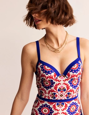 Day To Night Colour Pop Cup Size Swimsuit-Rubicondo, Mosaic Bloom