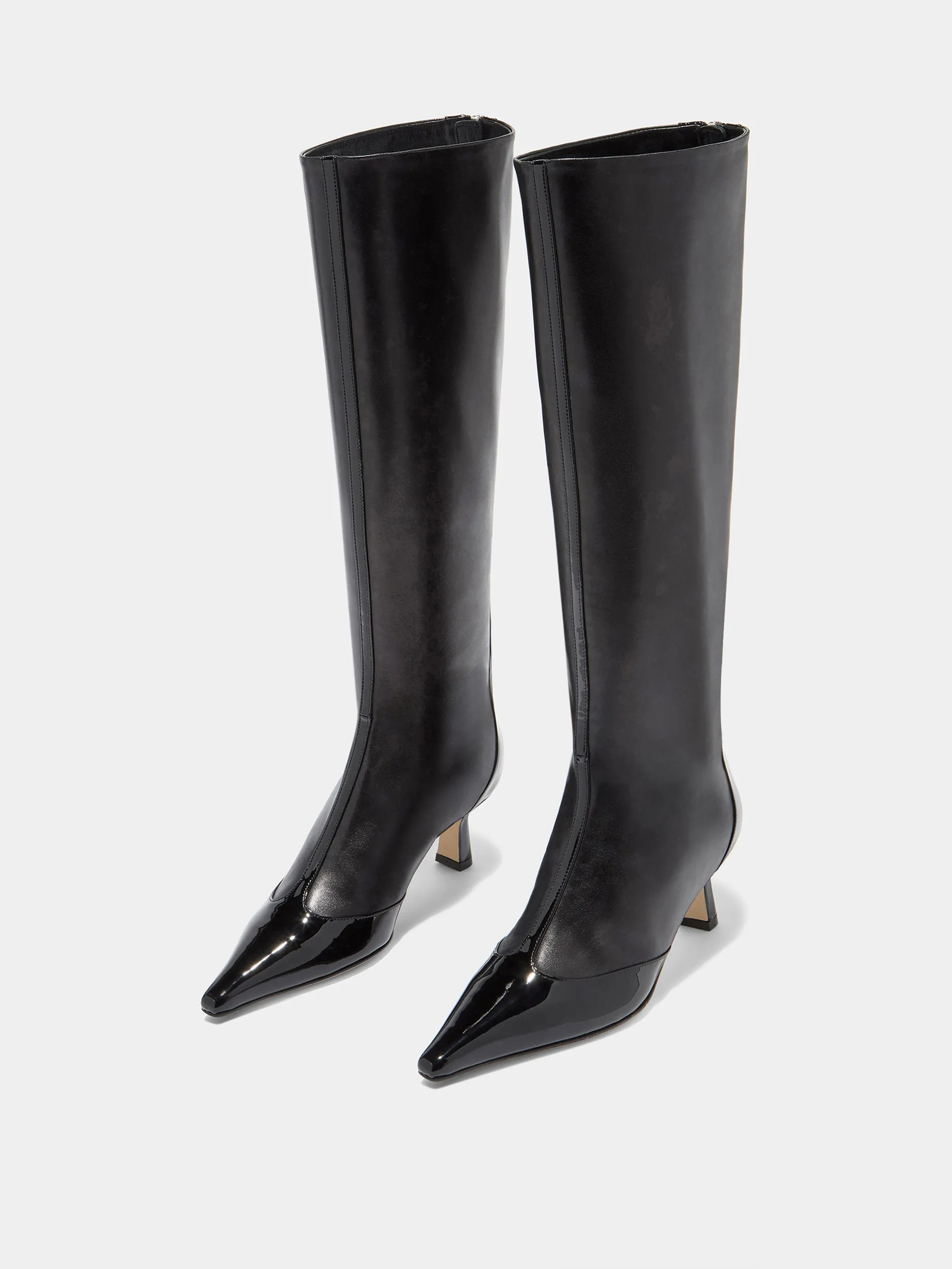 Alexis Dual-Tone High Boots Comfort collar Outdoor Travel