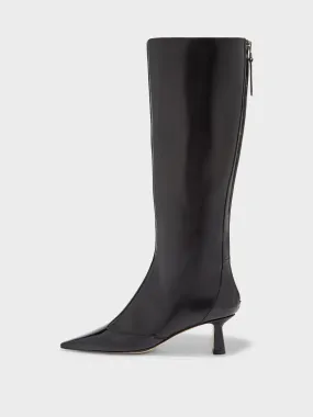 Alexis Dual-Tone High Boots Chain Touch Anti Skid