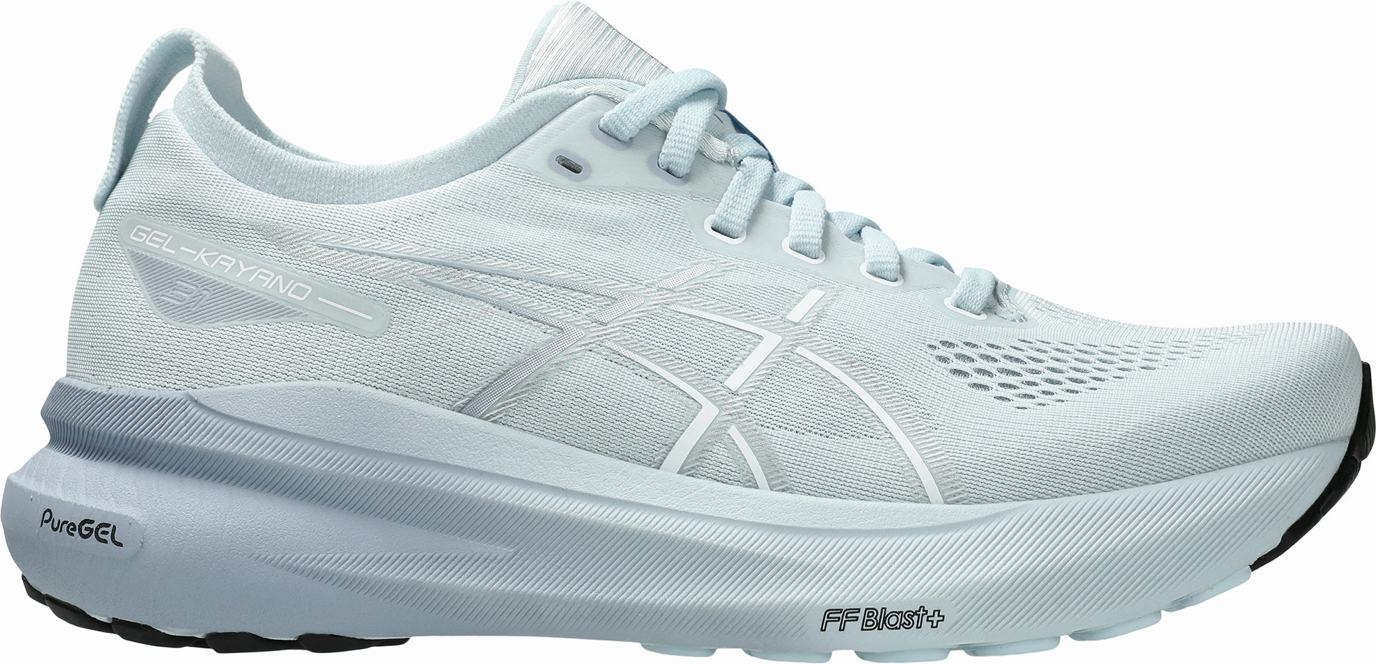 Reflective Safety Details Microfiber Layer Asics Gel Kayano 31 Womens Running Shoes - Blue