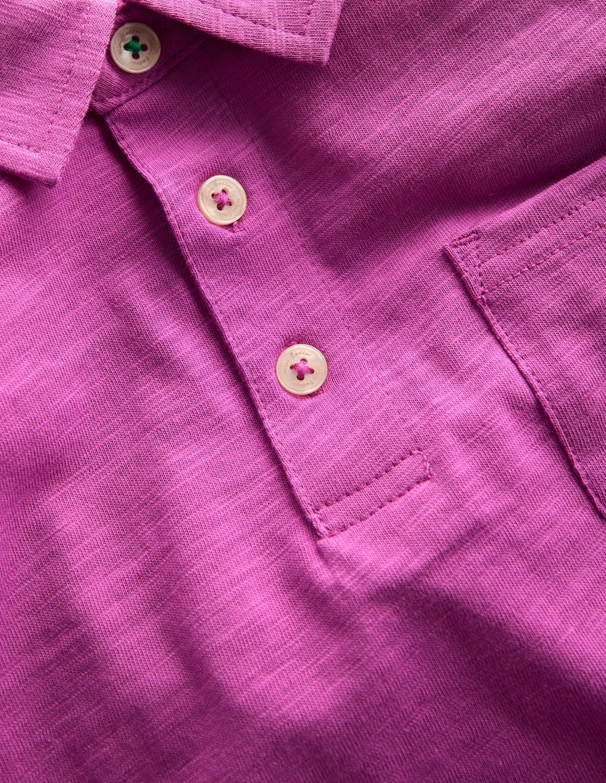Slub Polo Shirt-Foxglove Purple Holiday Outfit