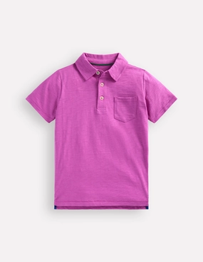 Seasonal Casual Casual Performance Slub Polo Shirt-Foxglove Purple