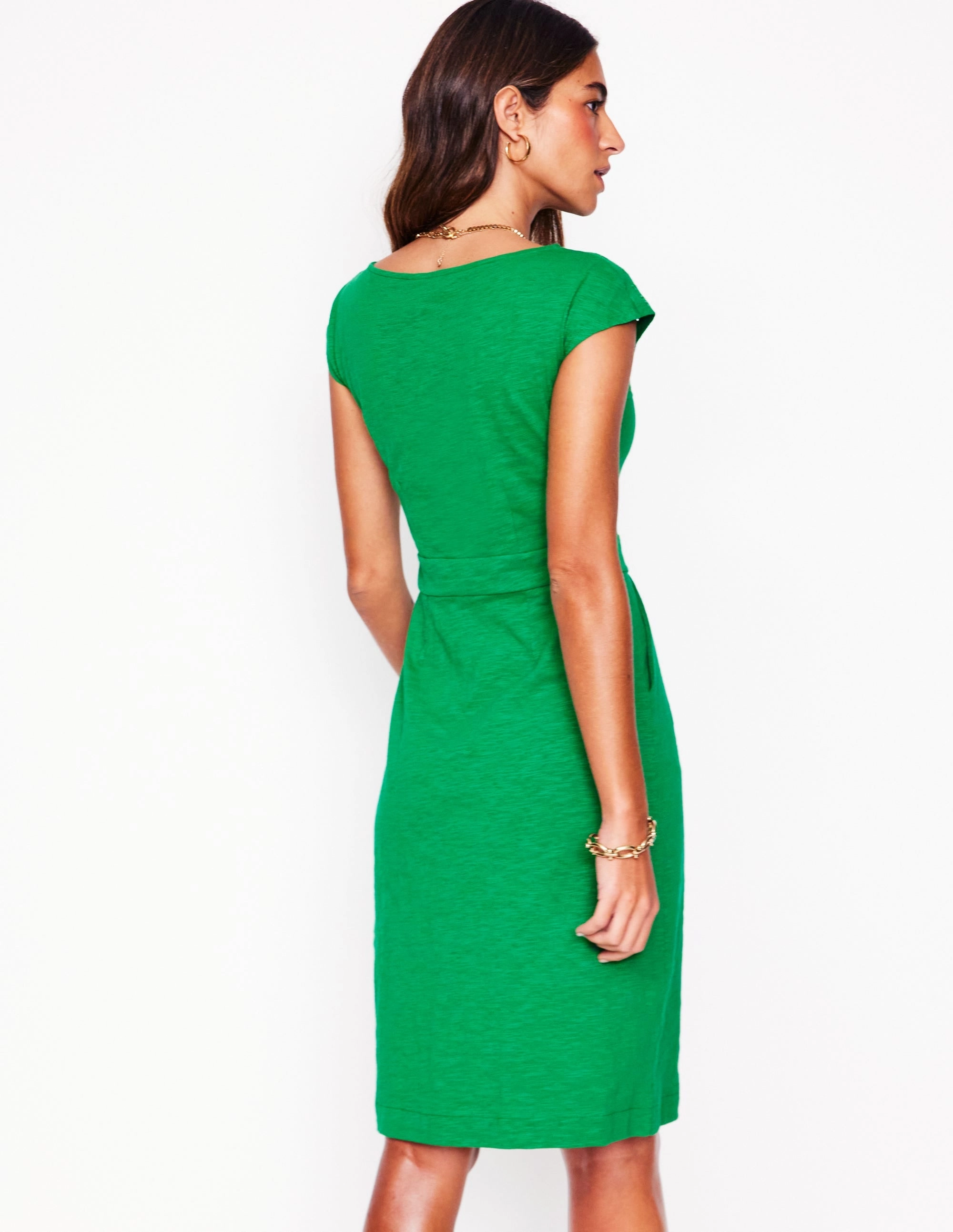Smart Layers Everyday Piece Florrie Broderie Dress-Rich Emerald