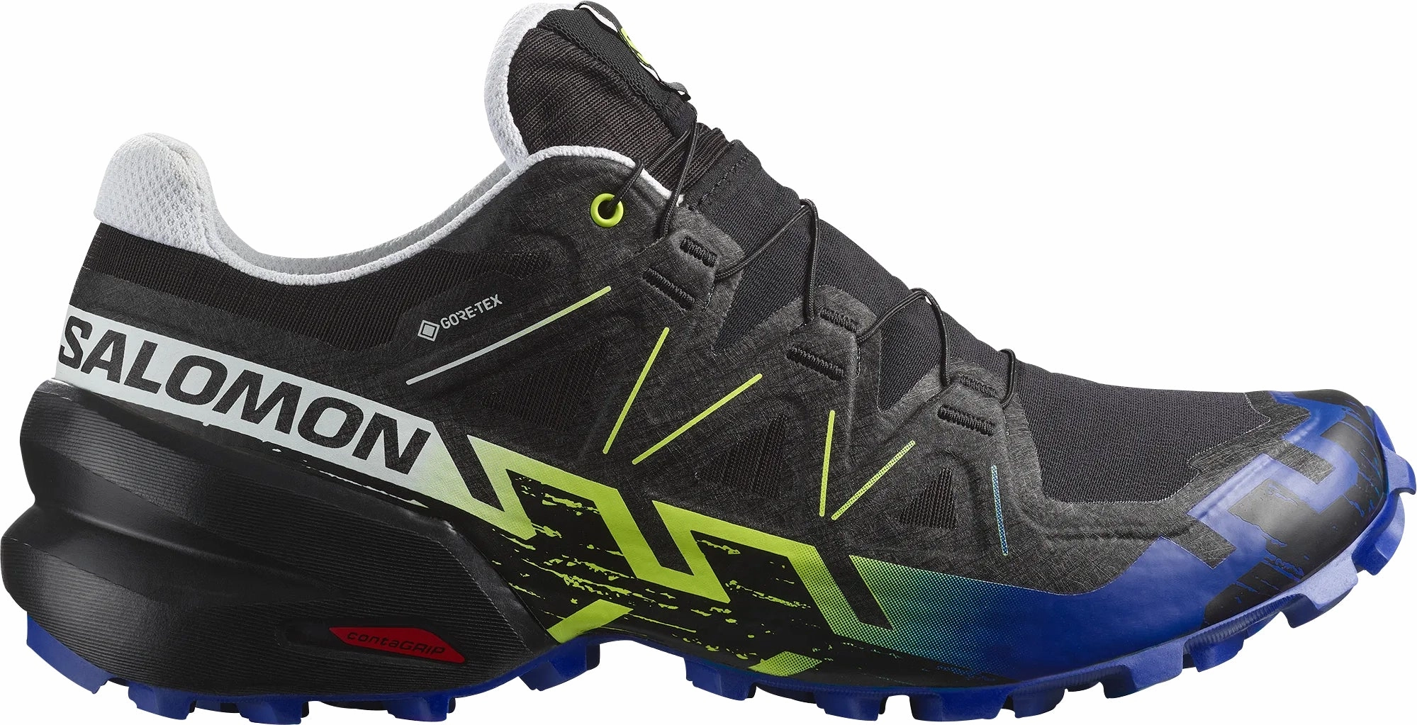 Salomon Speedcross 6 GORE-TEX Mens Trail Running Shoes - Black smooth - surface - slipperiness shoes