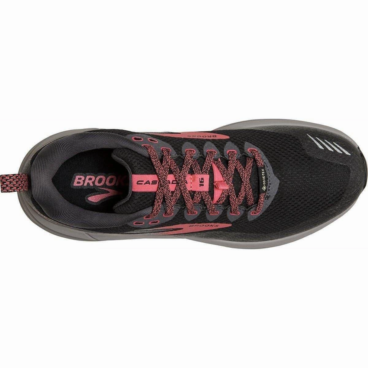Synthetic Overlay Details Brooks Cascadia 16 GORE-TEX Womens Trail Running Shoes - Black
