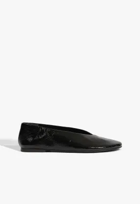 Noelle Patent Leather Flat Low Top