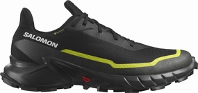 Salomon Alphacross 5 GORE-TEX Mens Trail Running Shoes - Black lace - trimmed - design shoes foot - friendly - feature shoes