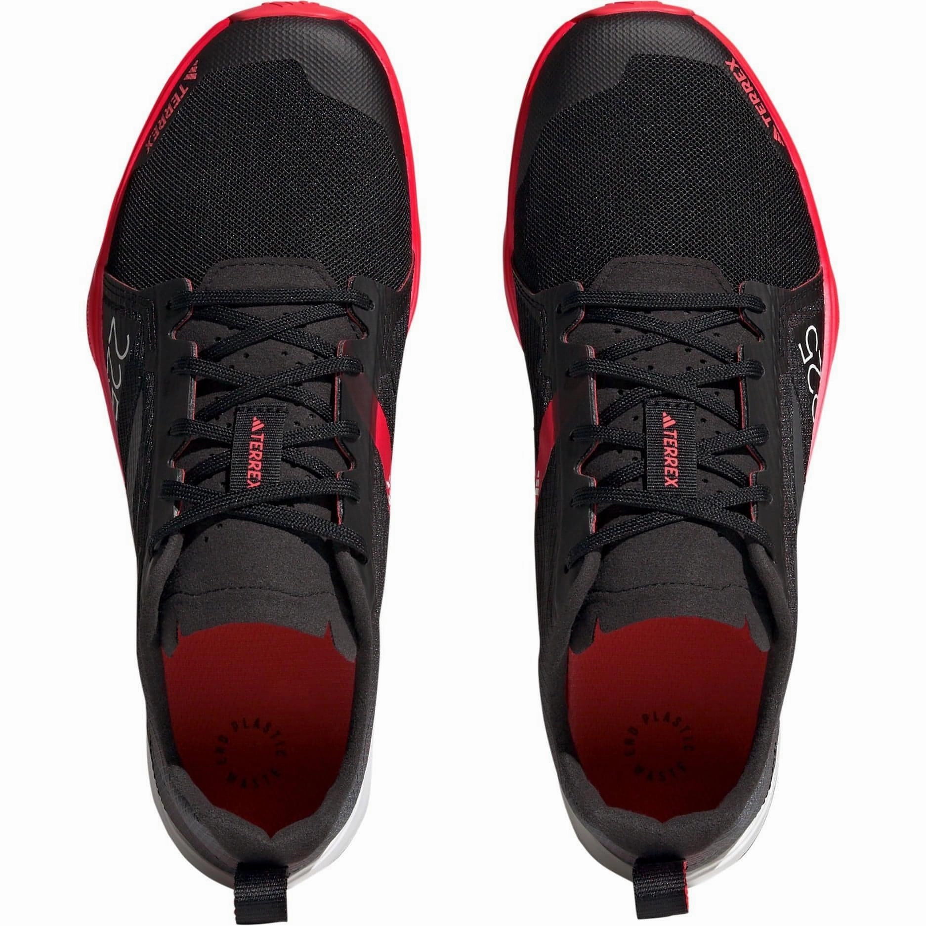 hook - and - loop adidas Terrex Speed Flow Mens Trail Running Shoes - Black