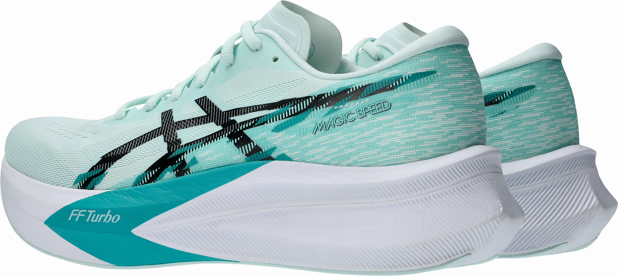 hybrid - material shoes Asics Magic Speed 4 Mens Running Shoes - Green