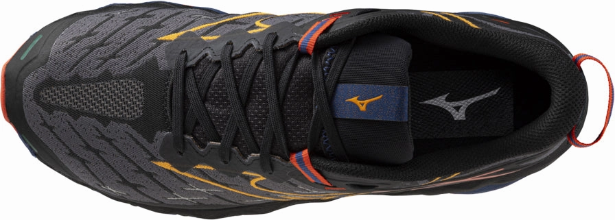 Mizuno Wave Mujin 10 Mens Trail Running Shoes - Black Abrasion Free Seam Design Anti Slip Feature