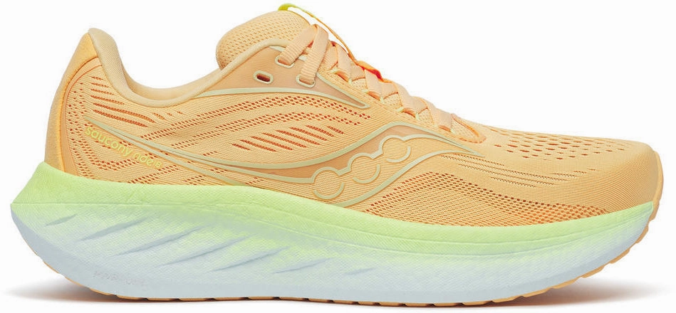 Saucony Ride 18 Womens Running Shoes - Orange Breathable Airflow Vents brand - image