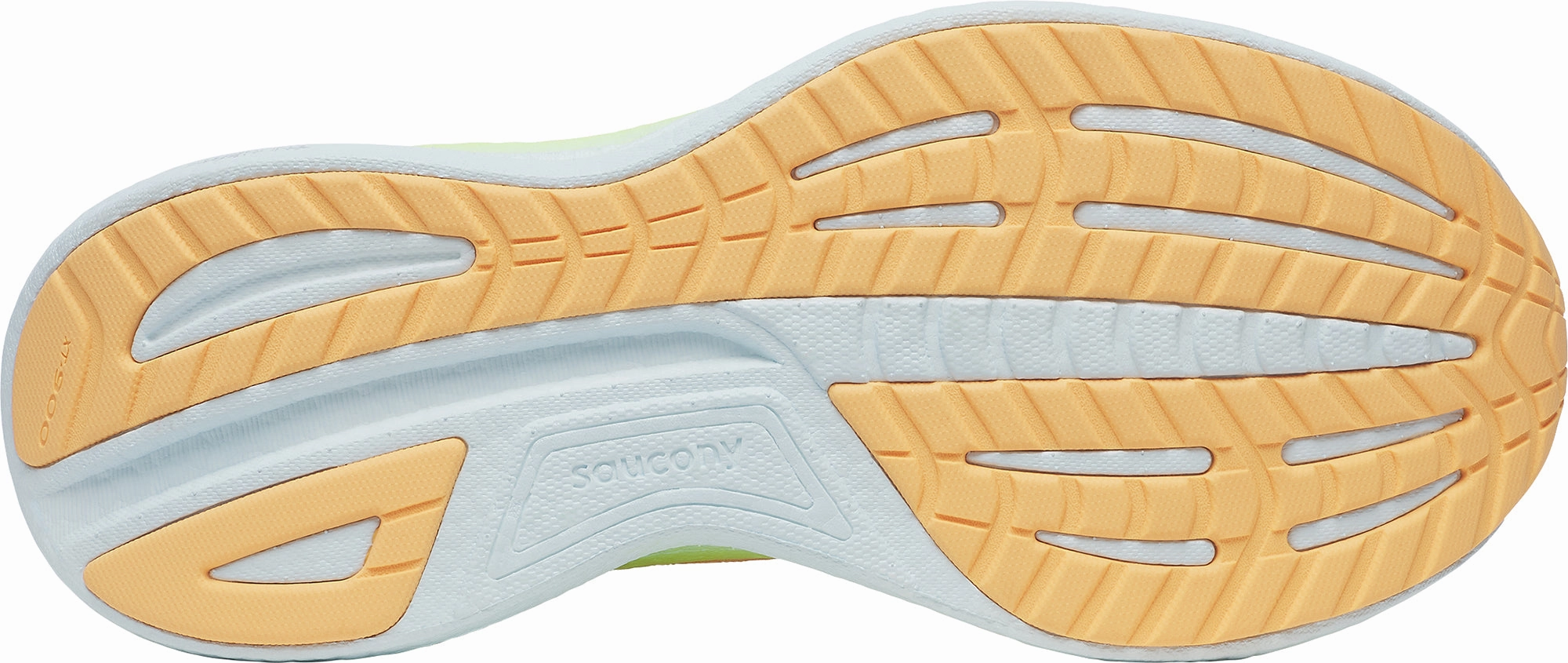 Strappy Design Ventilated Insole Saucony Ride 18 Womens Running Shoes - Orange