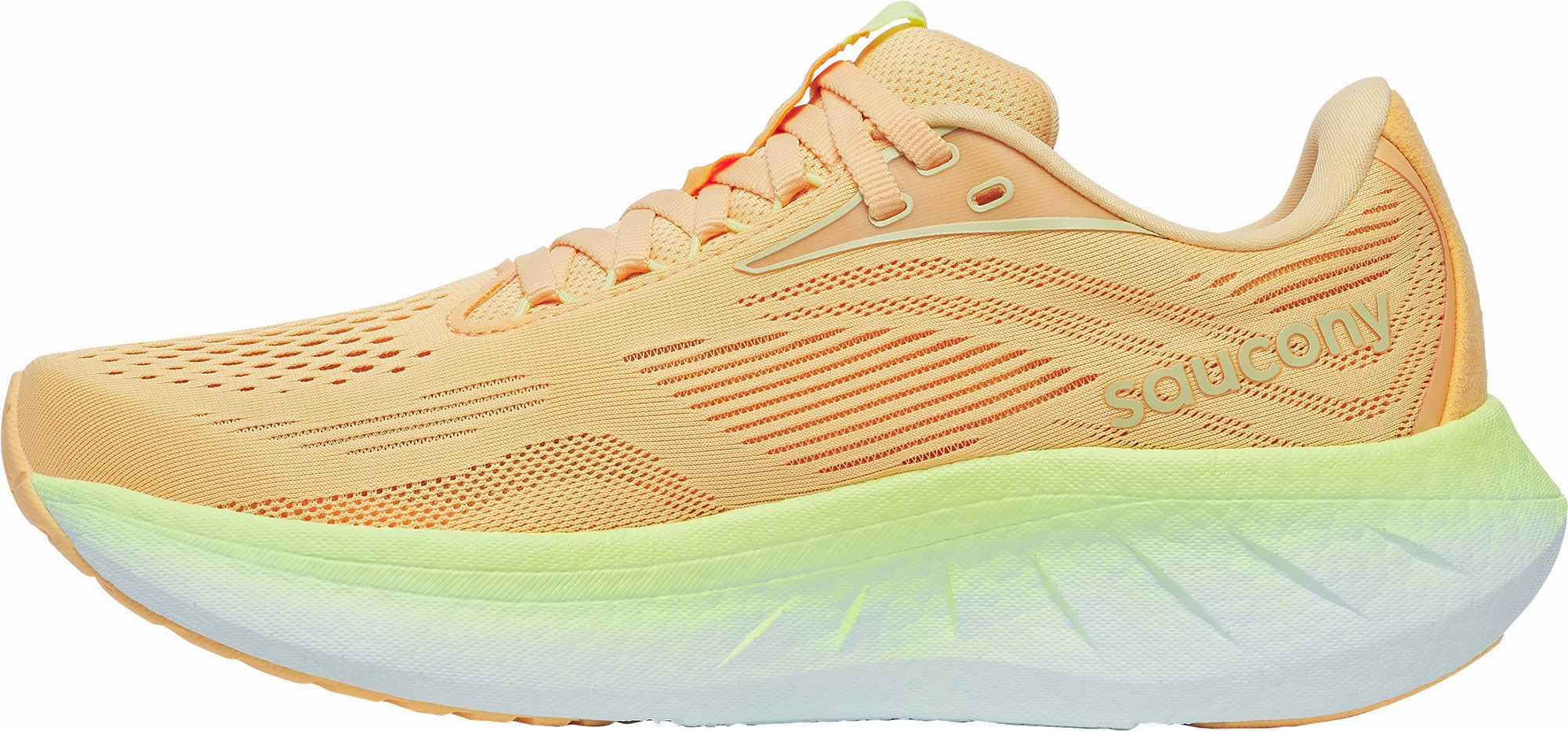 Fire - Resistant lightweight foam shoe material Saucony Ride 18 Womens Running Shoes - Orange