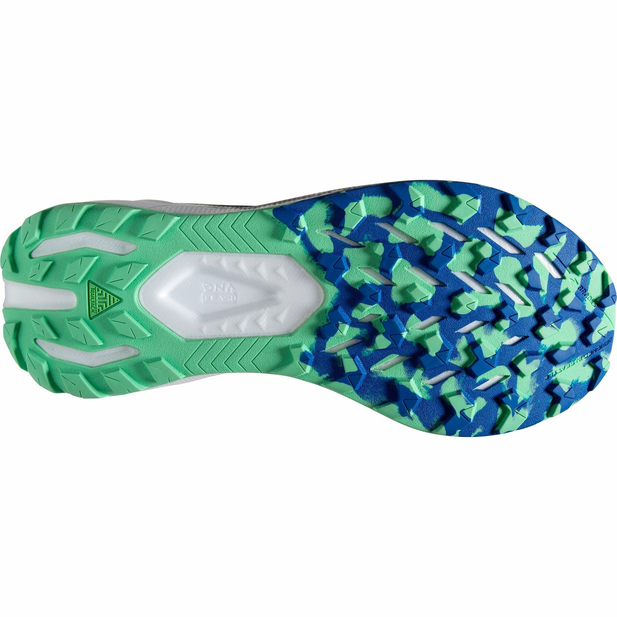 Brooks Catamount 3 Mens Trail Running Shoes - Blue Flex Foam Responsiveness Hyper Compression Midsole