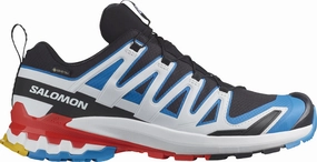 Salomon XA Pro 3D V9 GORE-TEX Mens Trail Running Shoes - Black Ergonomic Heel Lock abrasion - resistant shoes