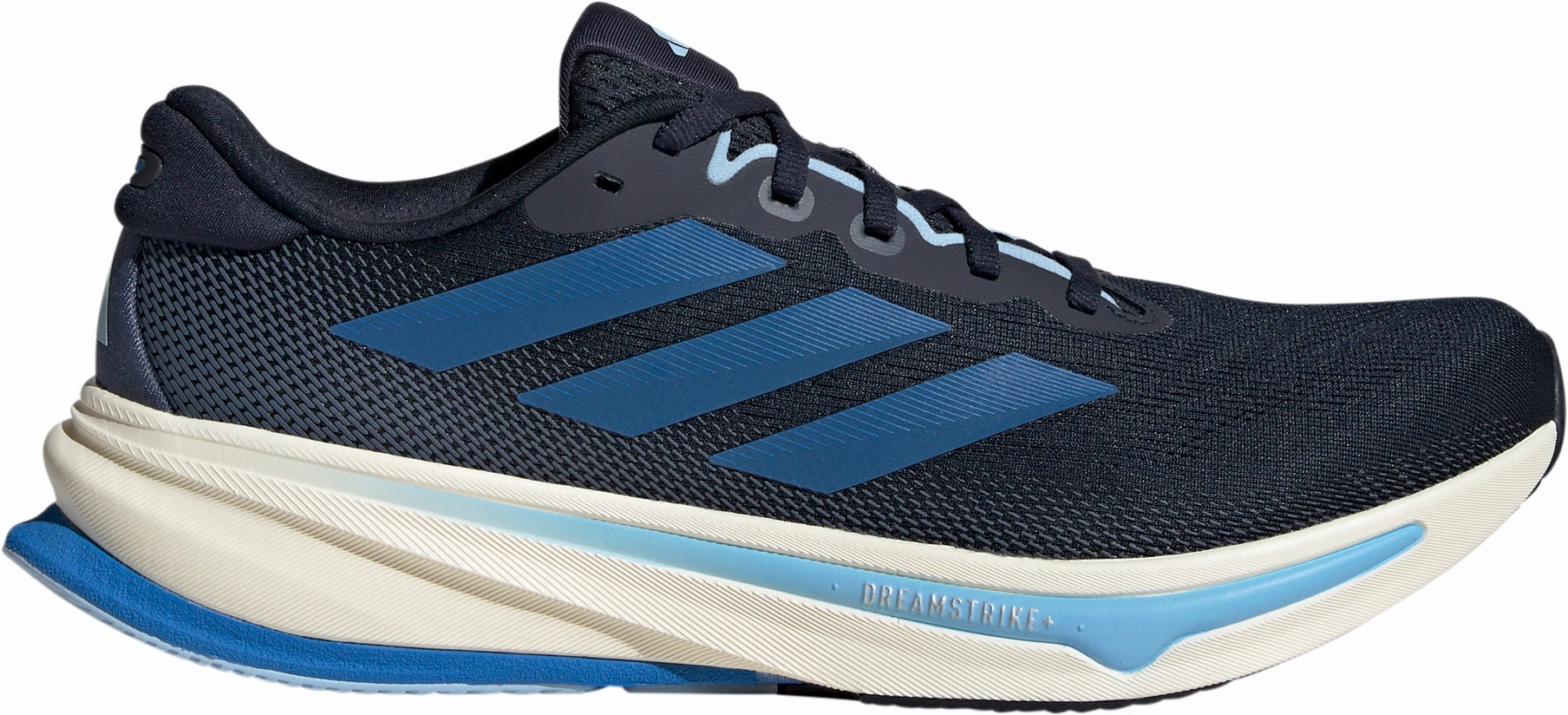 Endurance - improving Wide Platform Base adidas Supernova Rise 2 Mens Running Shoes - Blue