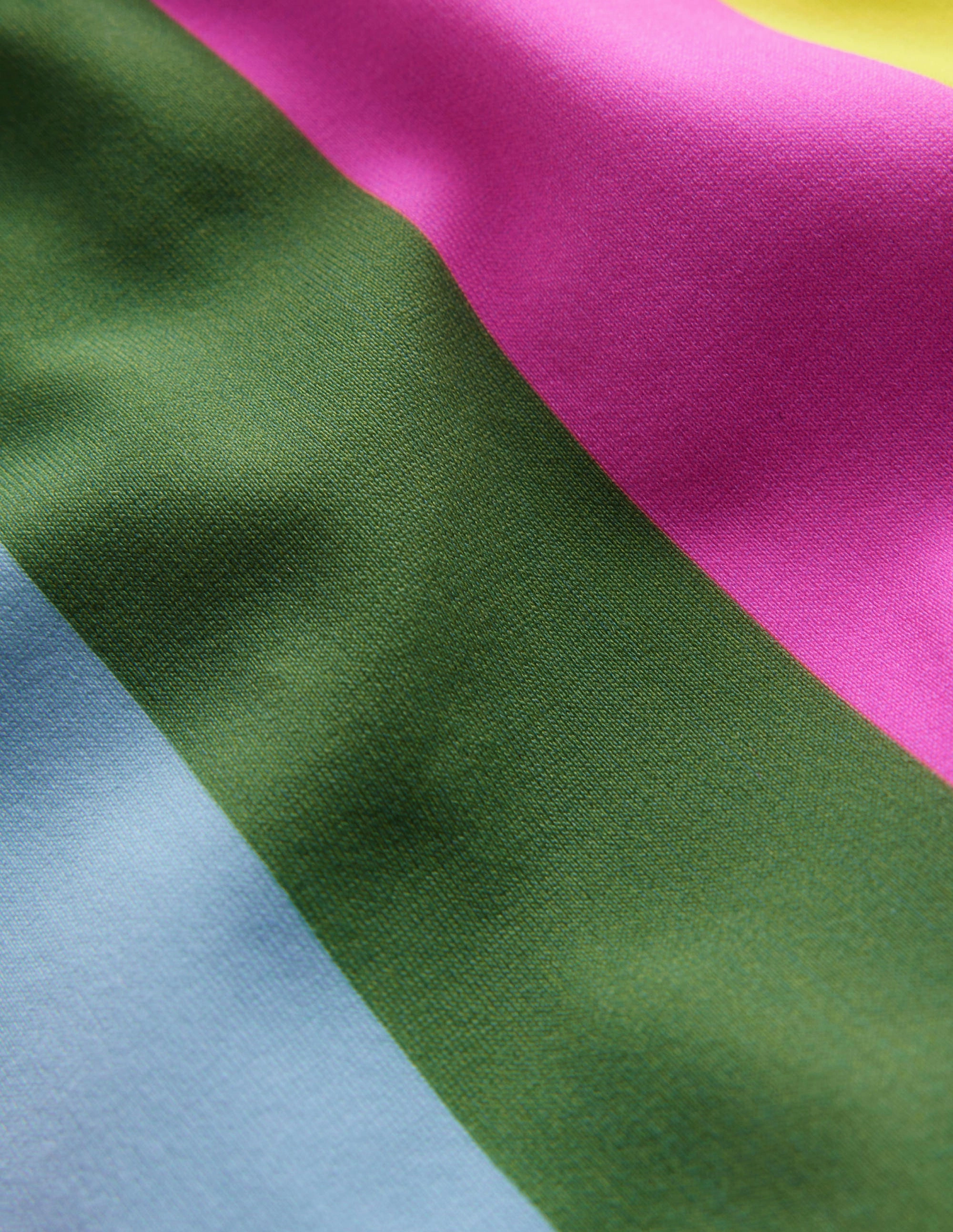 Metallic Finish Cross Back Bikini Top-Soft Multi Stripe