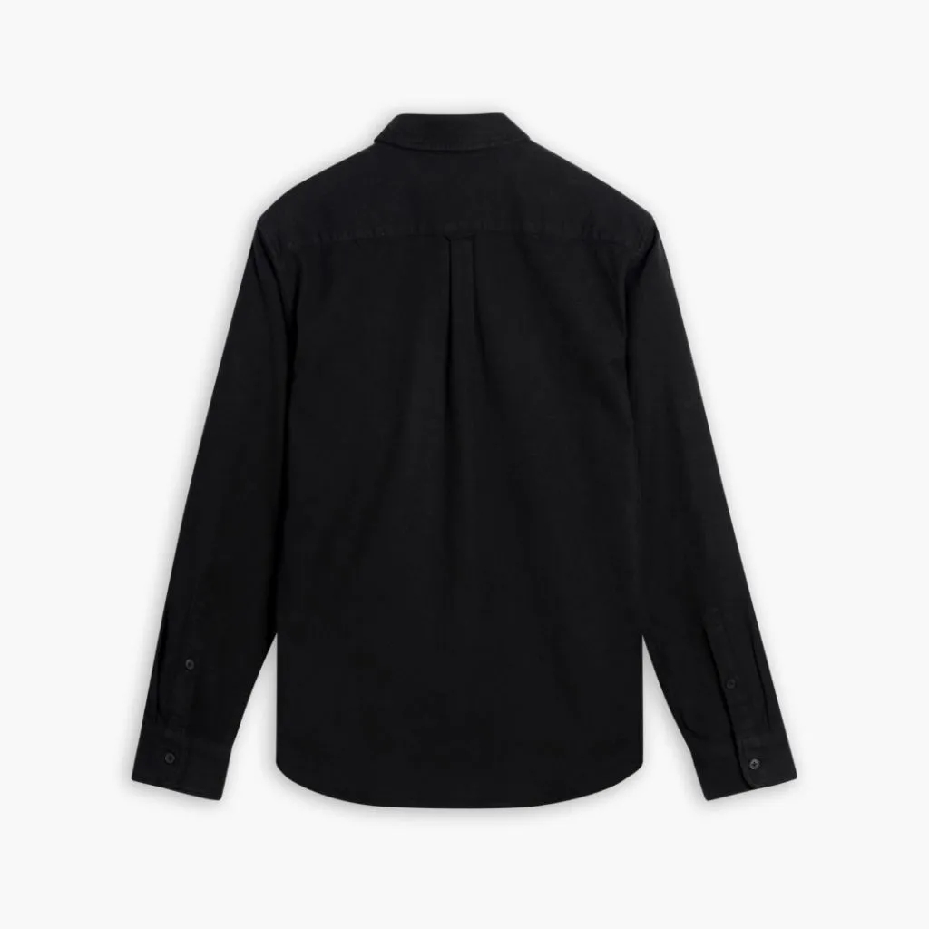 Solid Shirt | Black Networking Session Ergonomic Sleeve Cut