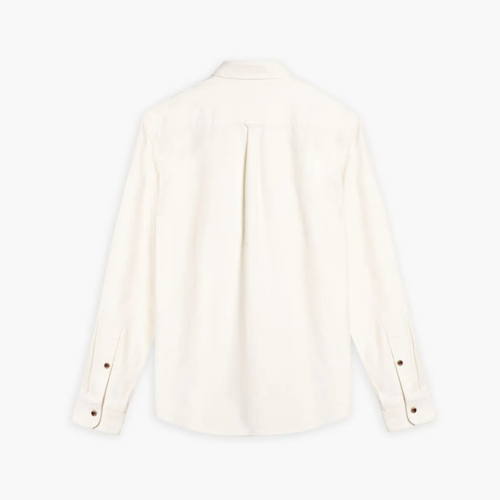 Solid Shirt | Off-White Festive Look Must-Have Item