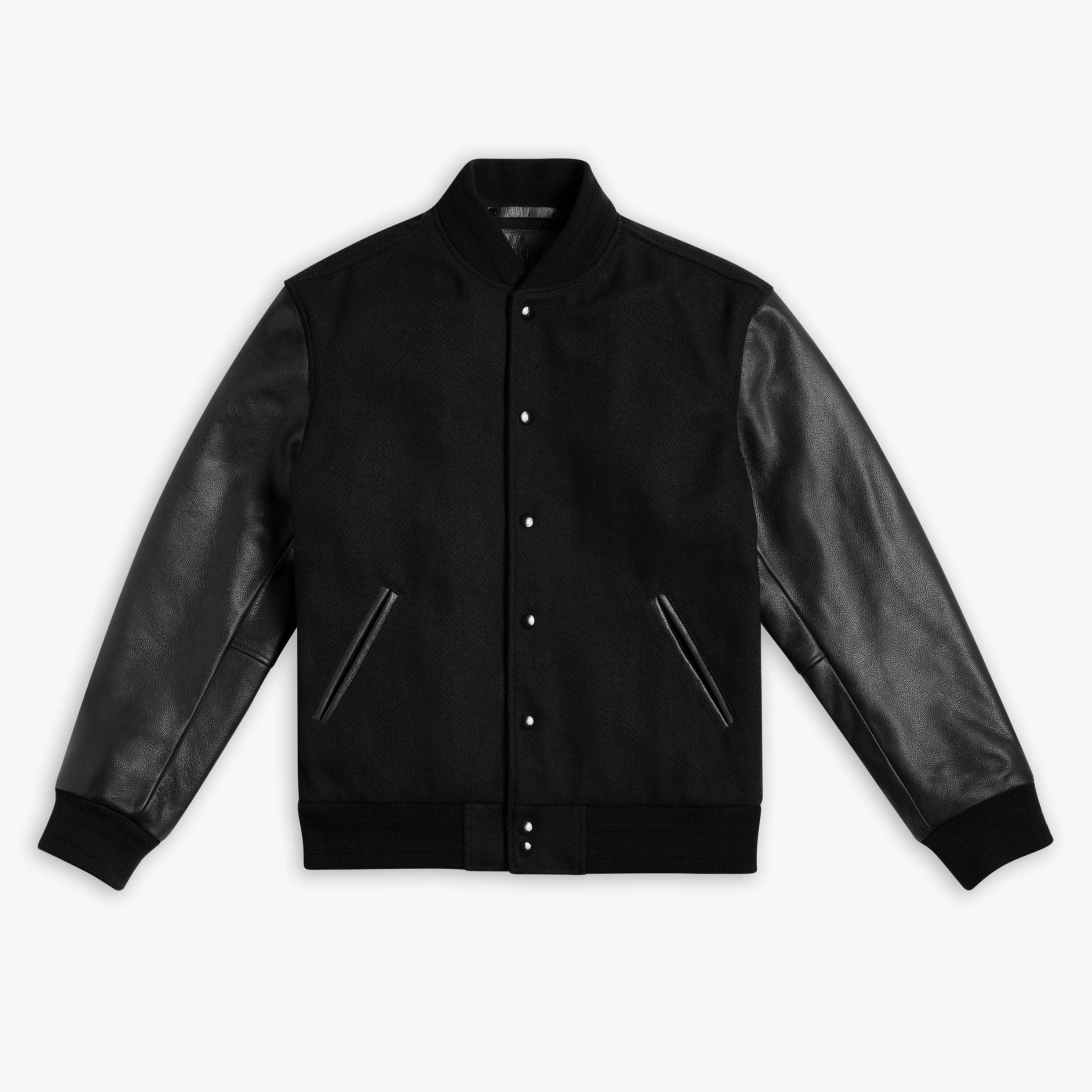 Varsity Jacket | Black Nightwear Functional Warmth
