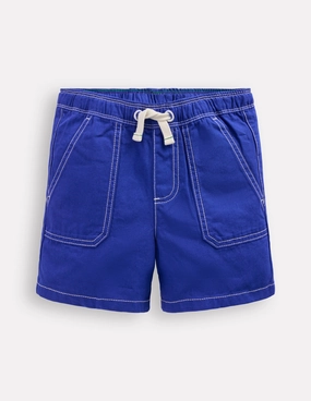 Pull-On Cotton Shorts-Bright Blue All Occasion