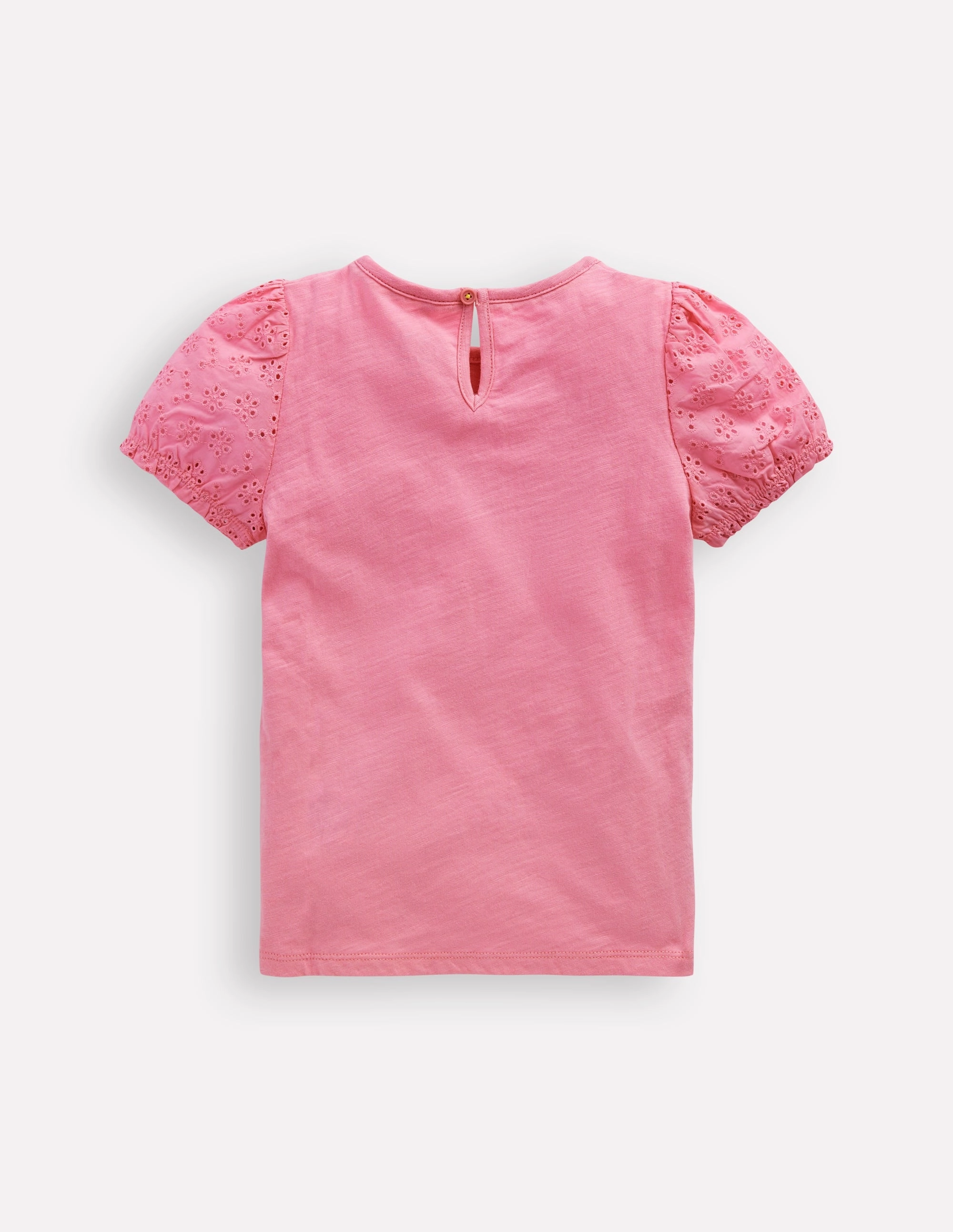 Broderie Mix Tee-Bubblegum Pink Adjustable Fit
