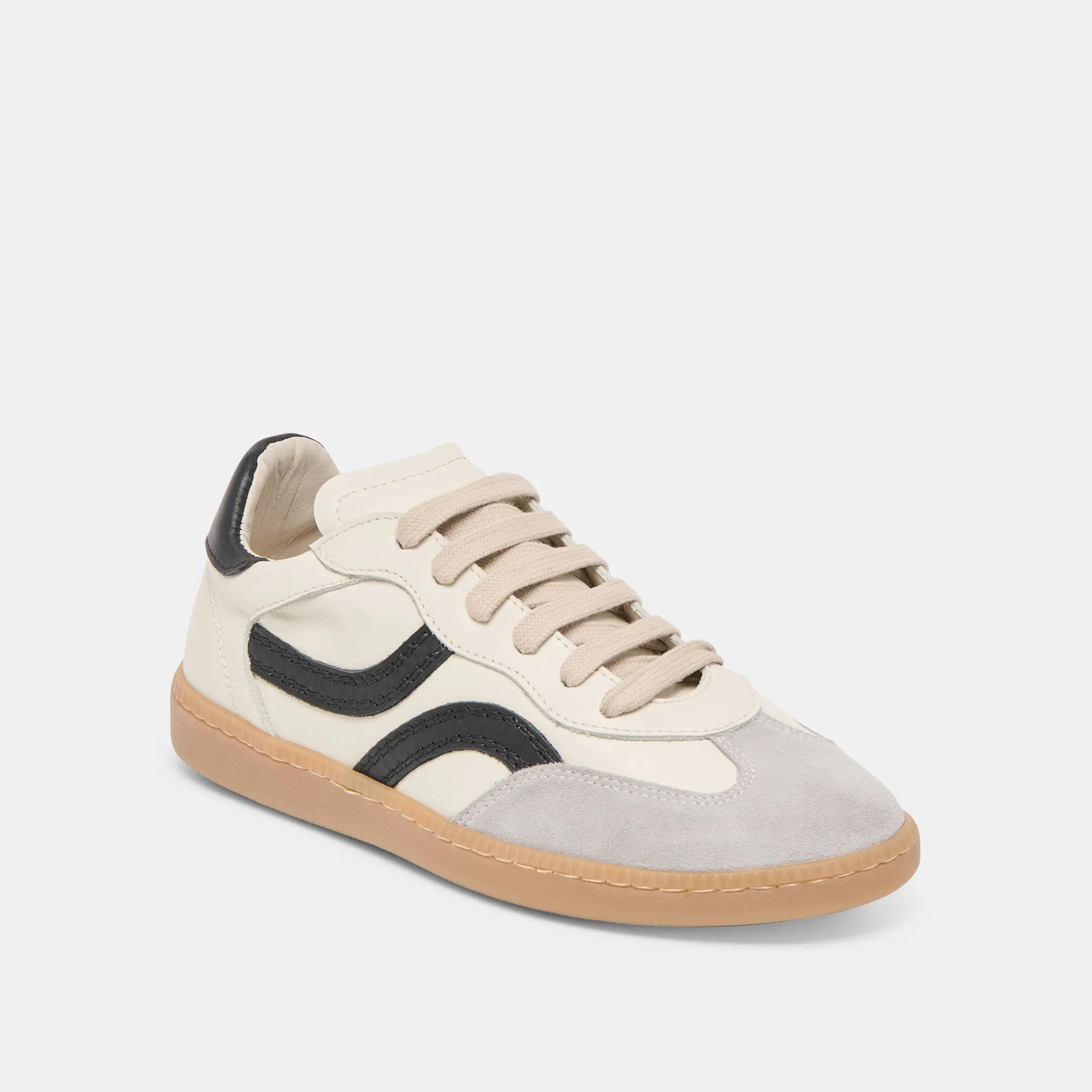 Snug Heel Lock Fit Vibrant fit REBEL SNEAKERS WHITE BLACK LEATHER