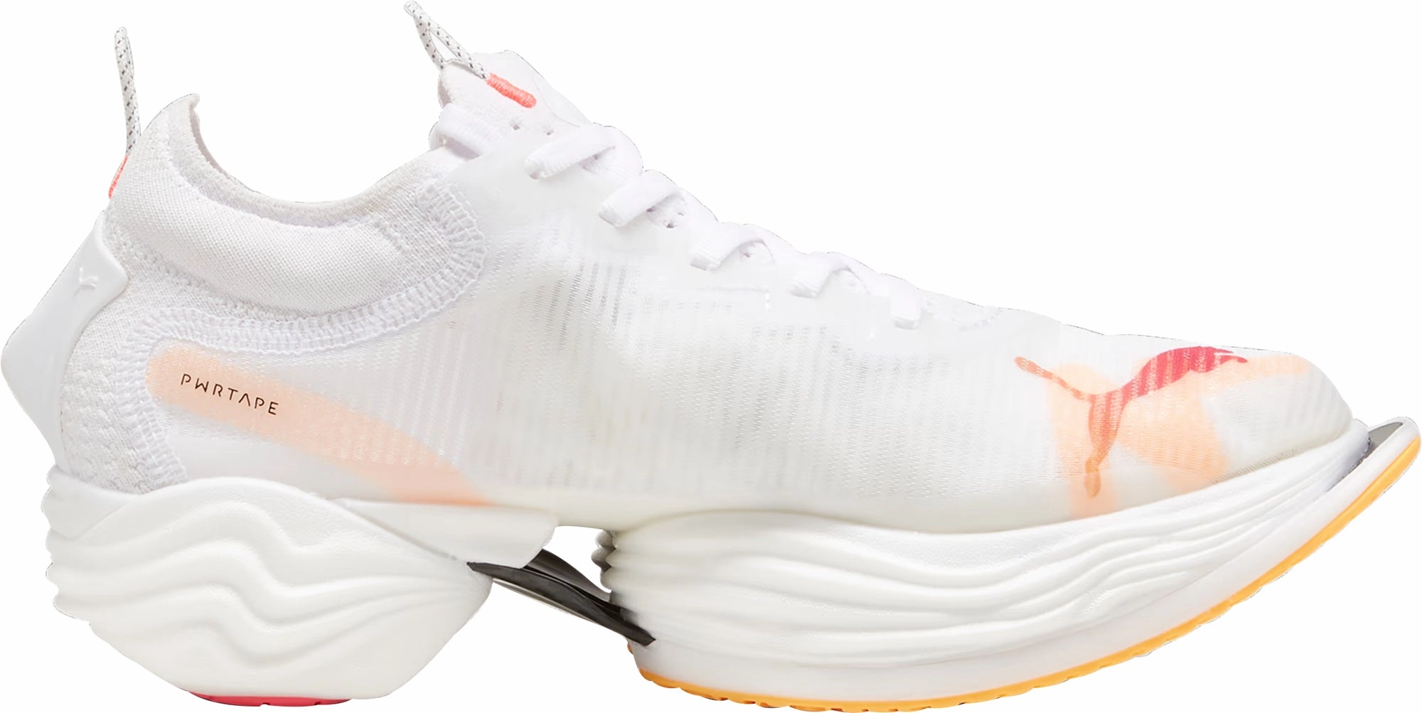 Puma Fast-R Nitro Elite 2 Mens Running Shoes - White Cross Ventilation Design Flex Traction