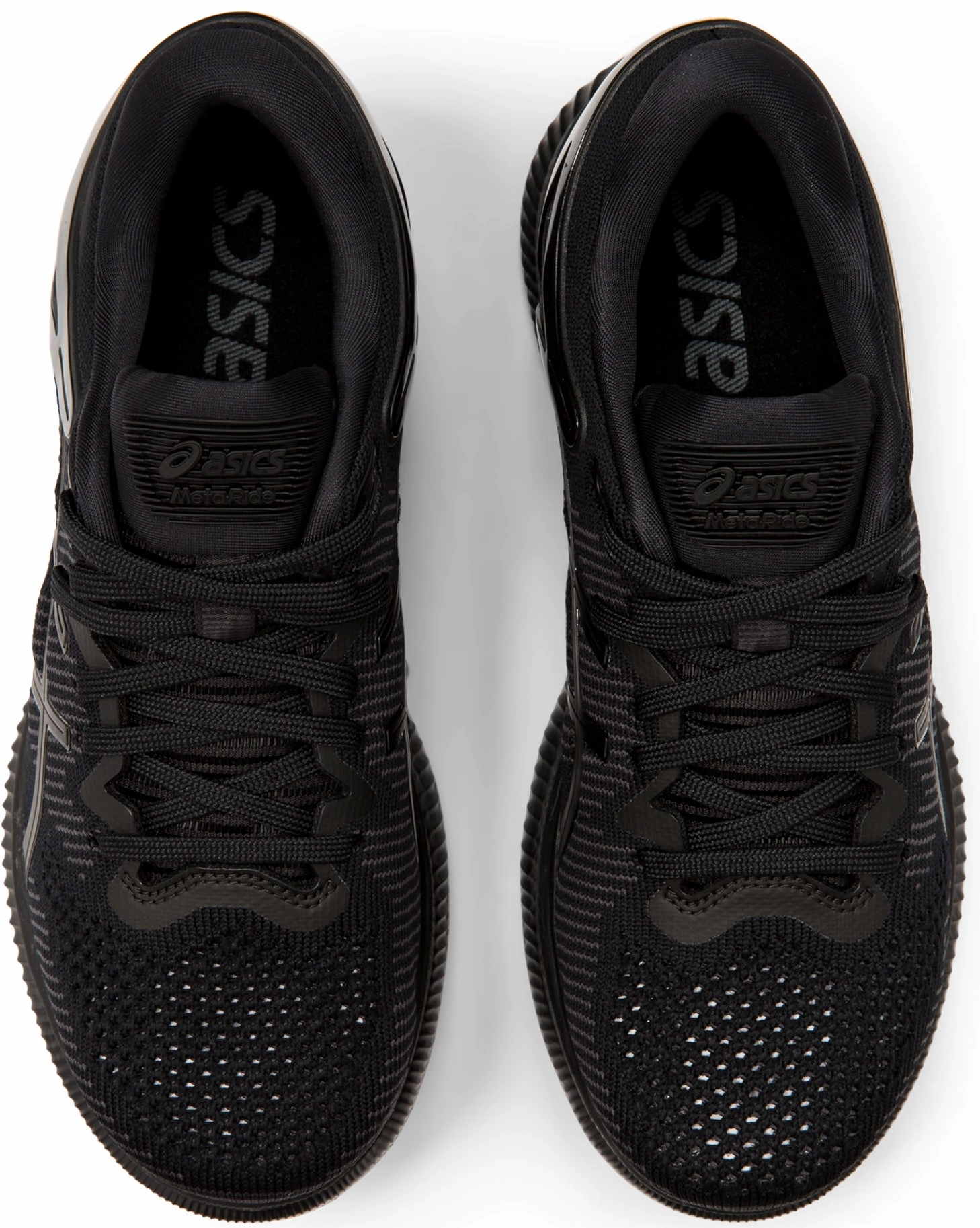 appliqued - finish - design shoes Asics MetaRide Womens Running Shoes - Black