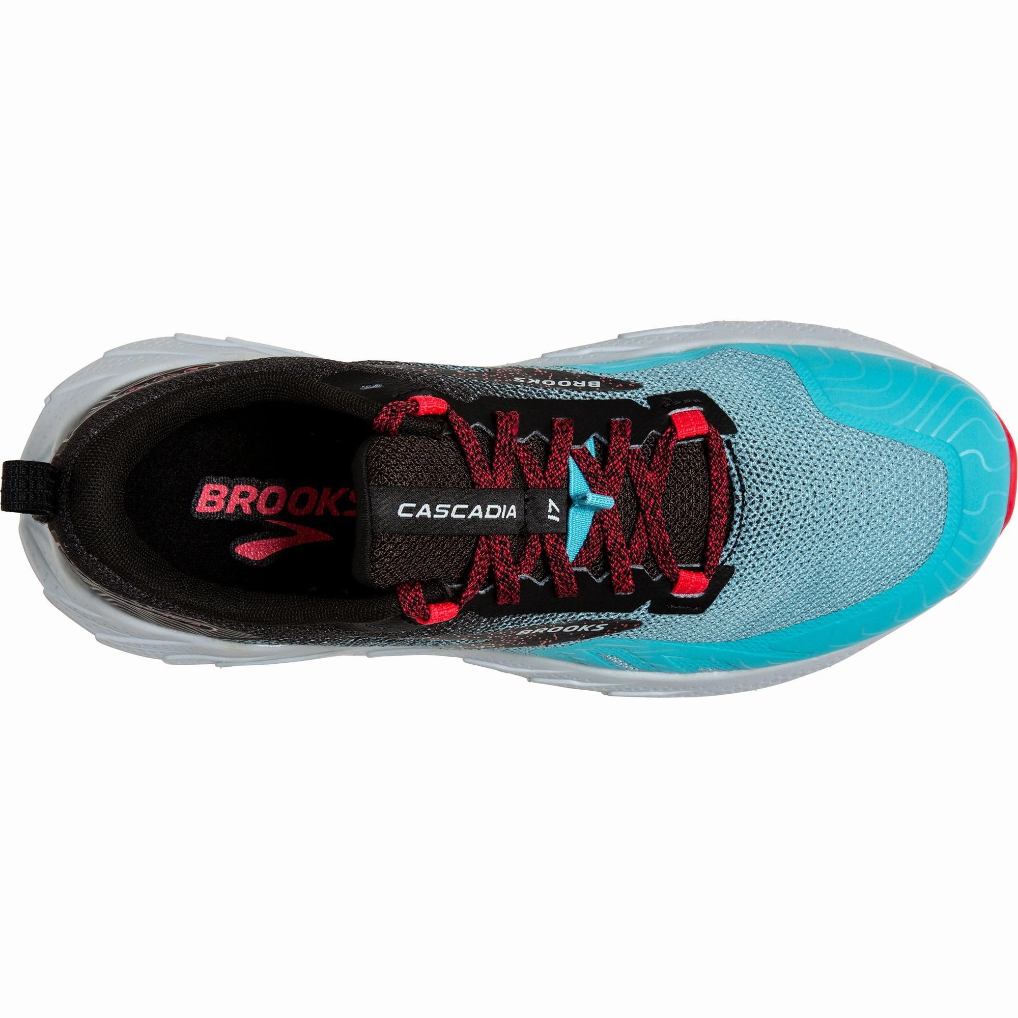 Brooks Cascadia 17 Womens Trail Running Shoes - Blue Dynamic Grip