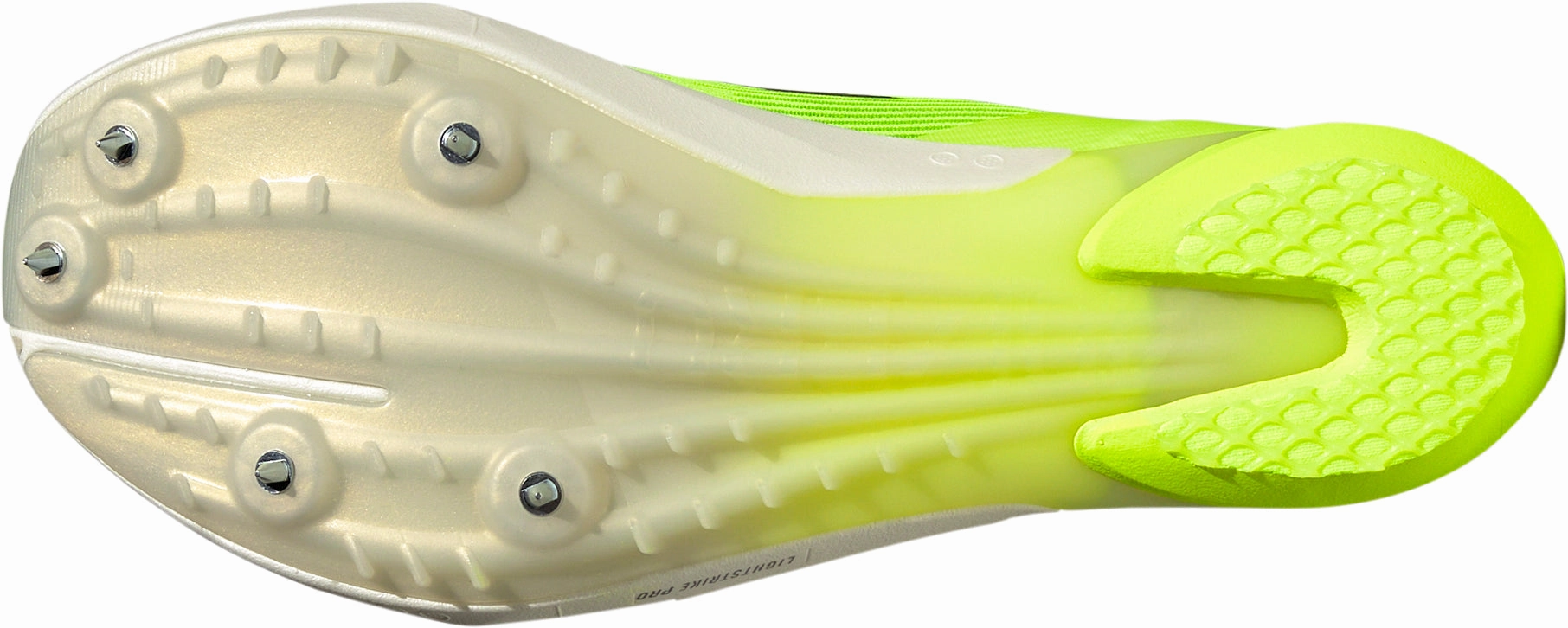 adidas Adizero Ambition Running Spikes - Yellow cushioned foam shoes